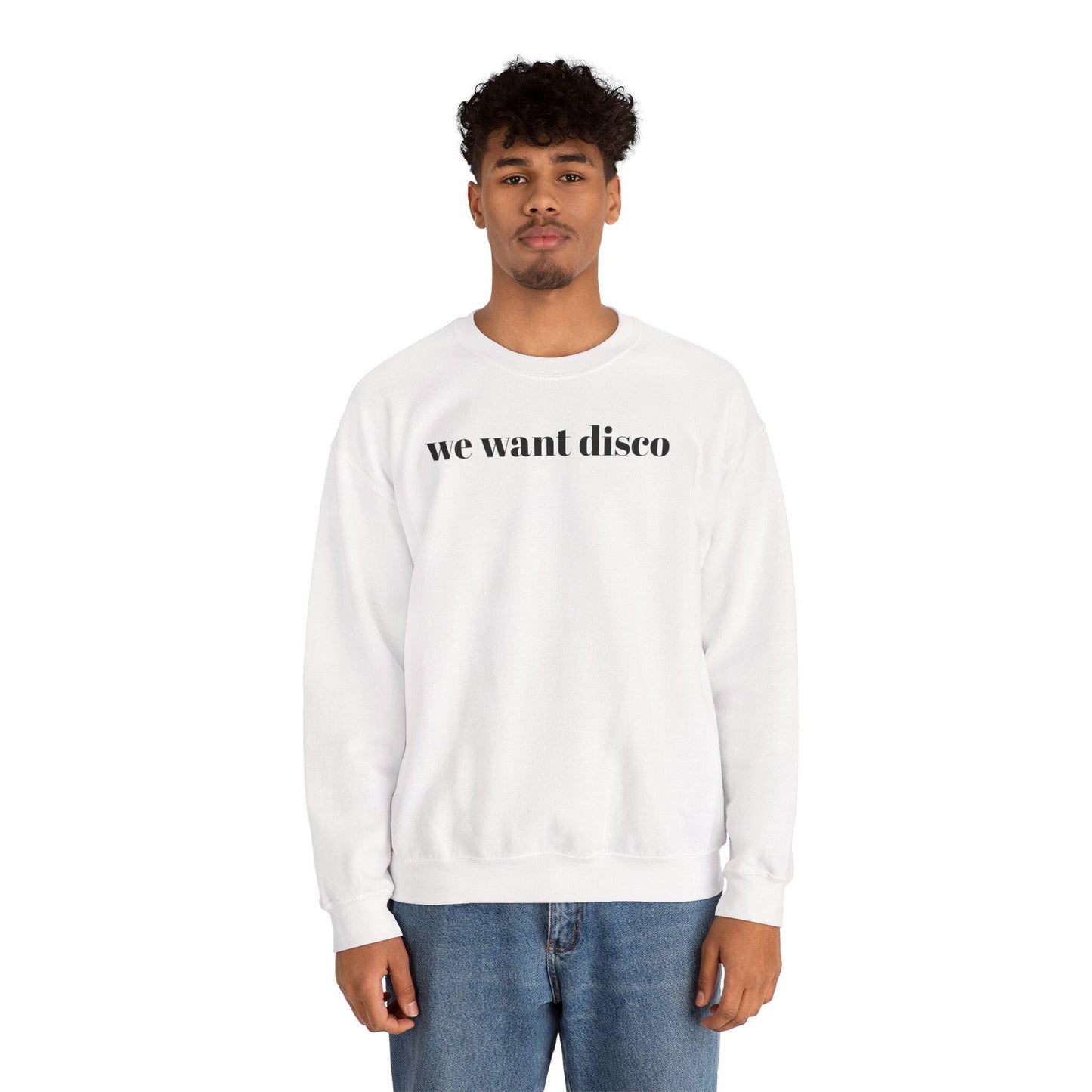 Disco Themed Unisex Sweatshirt Perfect for Parties, Music Lovers, and Casual Outings, Gift for Birthdays, Holidays, or Concerts