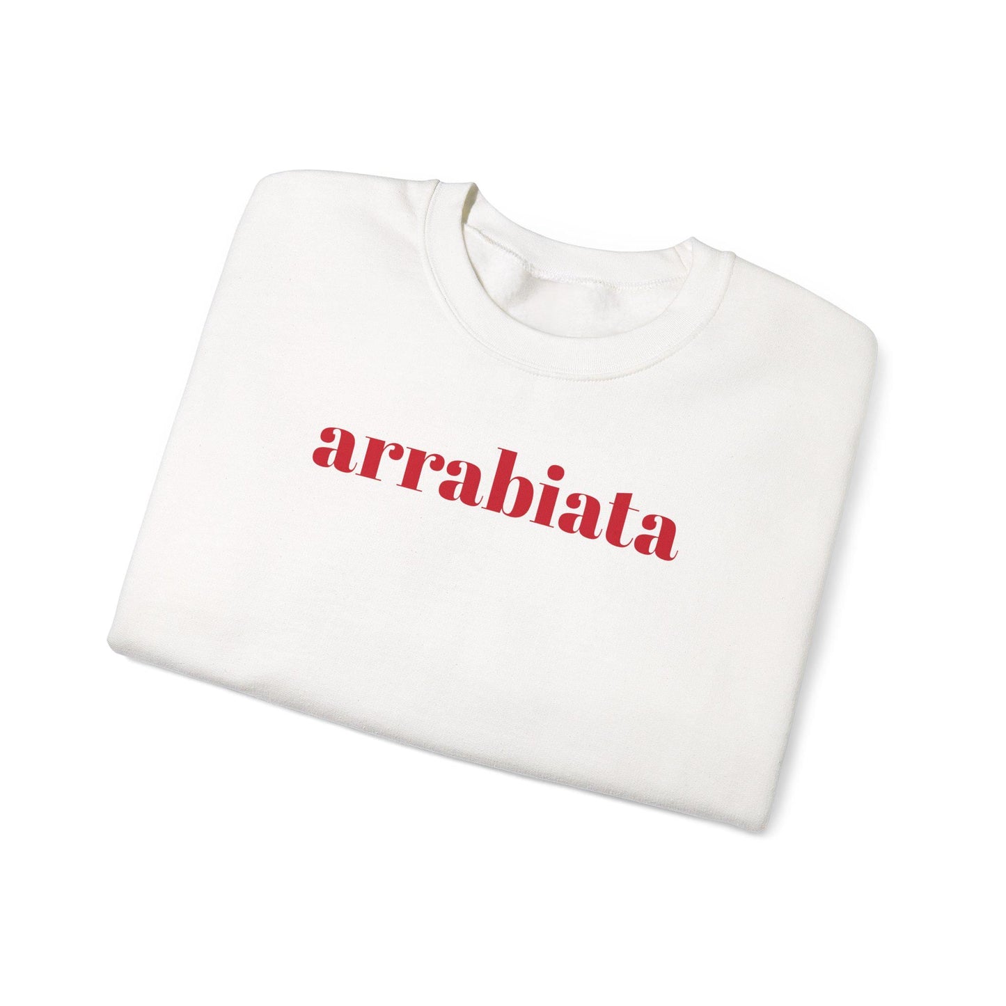 Spicy Arrabbiata Sweatshirt - Unisex Crewneck with Chili Peppers, Cozy Gift for Foodies, Casual Wear, Fall & Winter Fashion, Culinary Humor