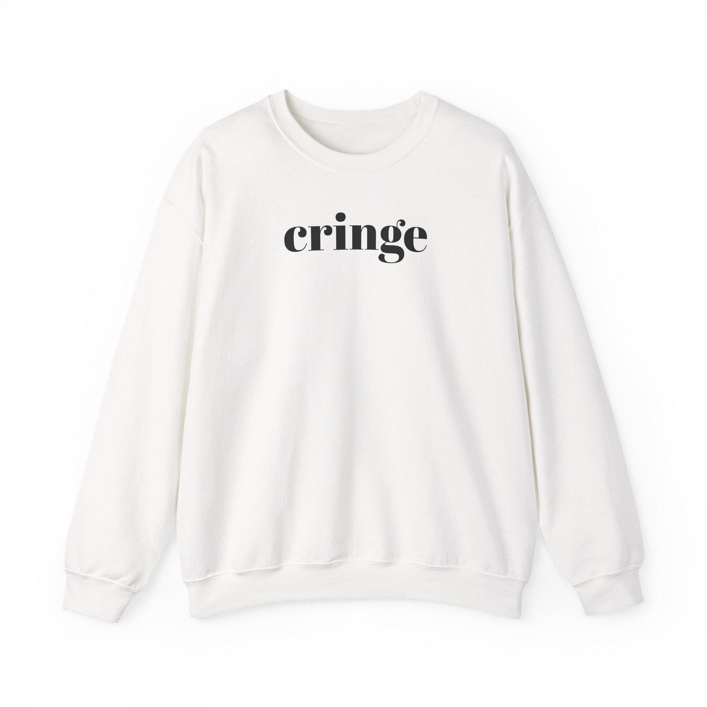Cringe Unisex Heavy Blend Crewneck Sweatshirt, Cozy Casual Wear, Perfect Gift for Friends, Trendy Streetwear, Comfortable Loungewear