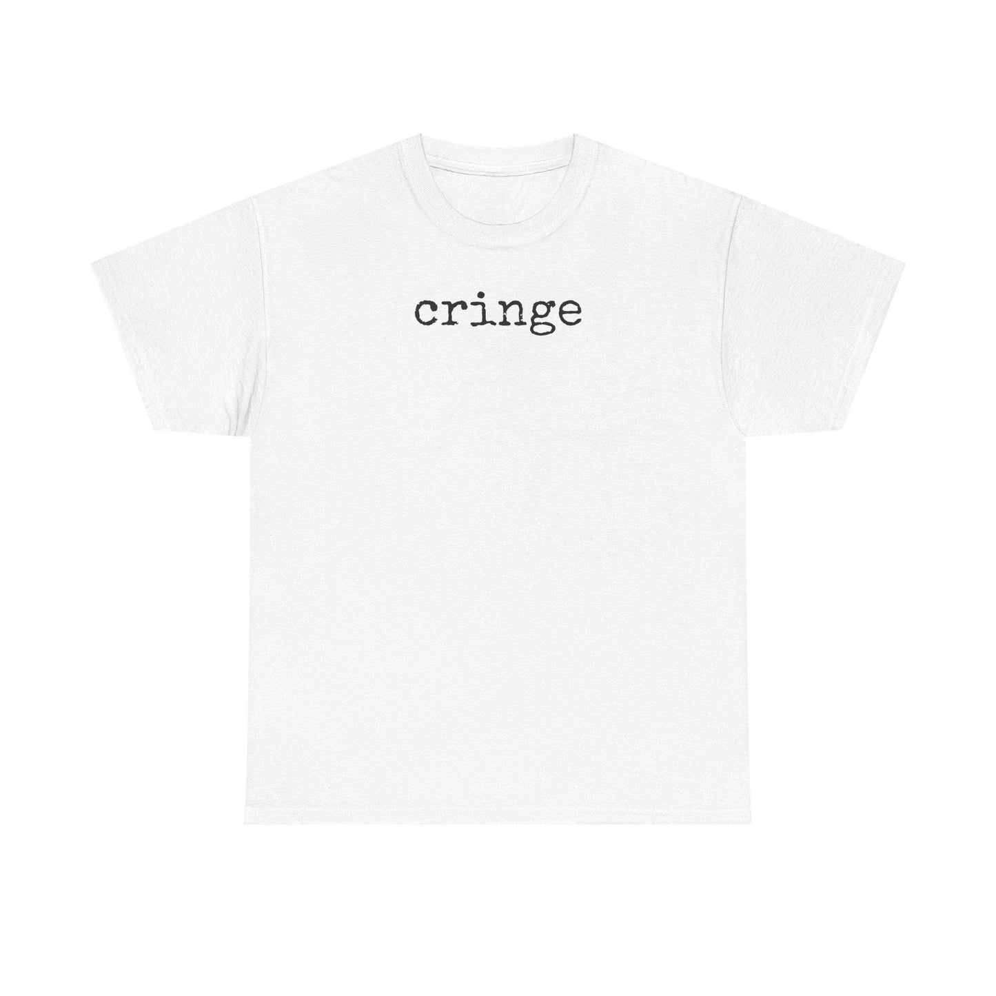 Cringe Unisex Heavy Cotton Tee - Funny Graphic T-Shirt, Casual Wear, Gift for Friends, Trendy Top, Everyday Fashion