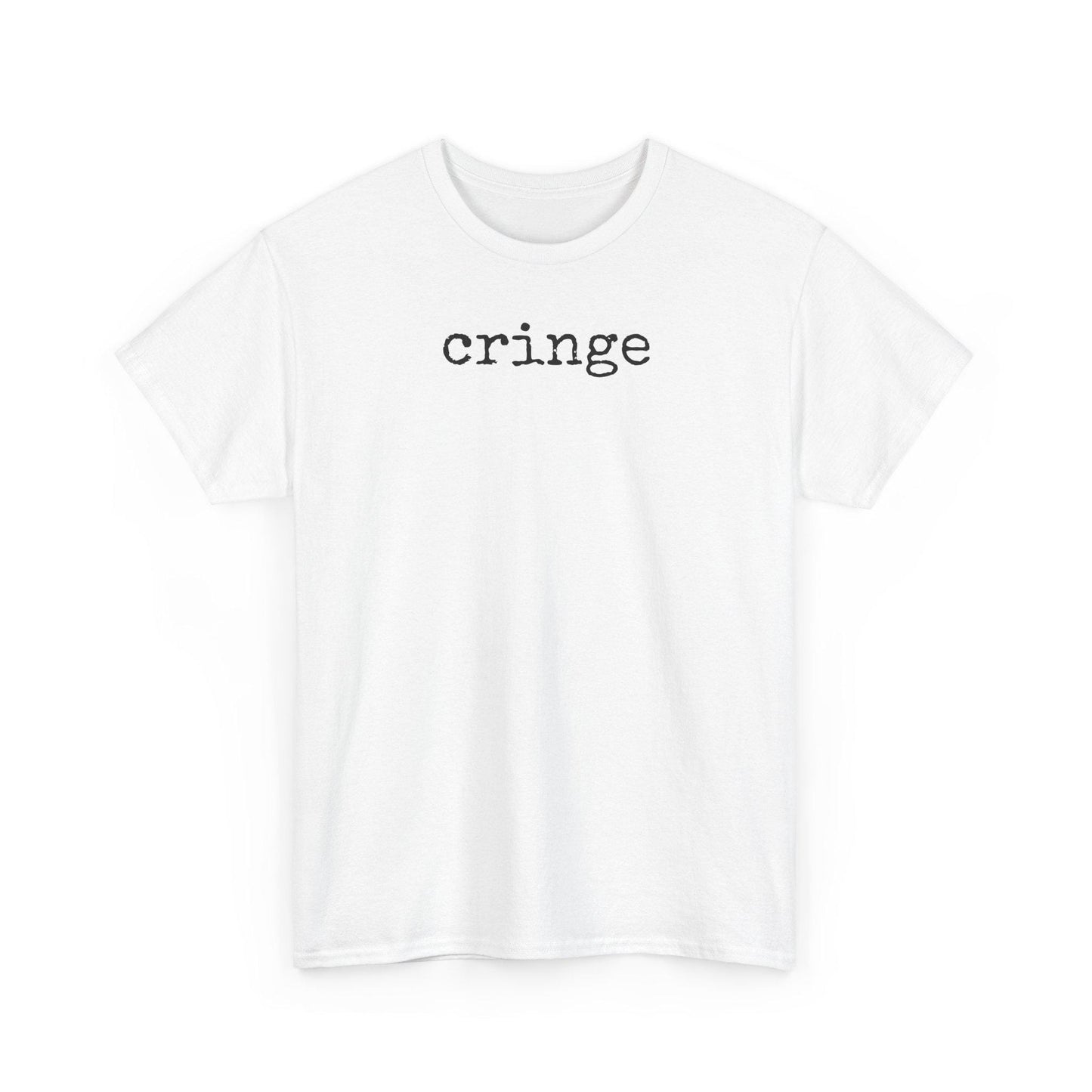 Cringe Unisex Heavy Cotton Tee - Funny Graphic T-Shirt, Casual Wear, Gift for Friends, Trendy Top, Everyday Fashion