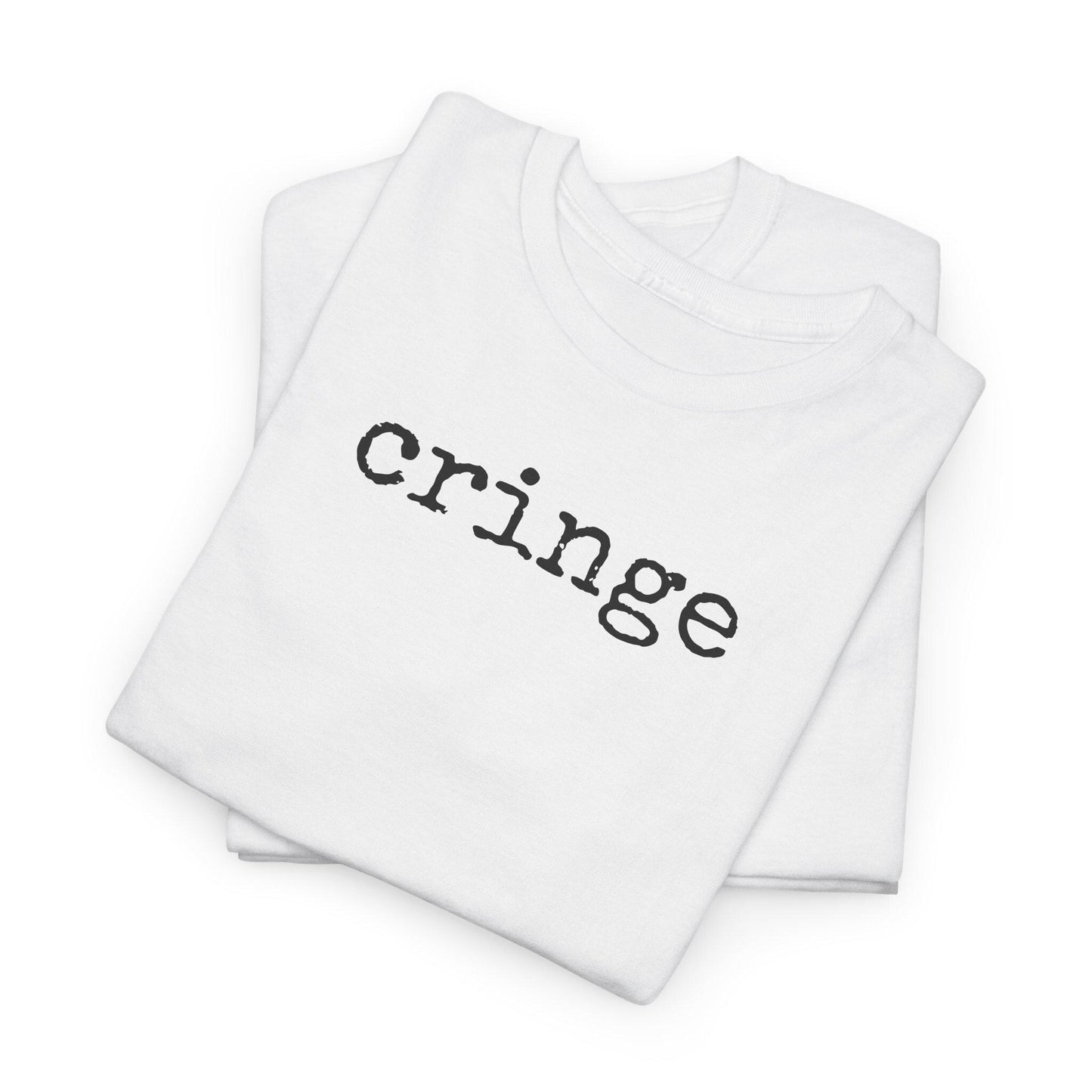 Cringe Unisex Heavy Cotton Tee - Funny Graphic T-Shirt, Casual Wear, Gift for Friends, Trendy Top, Everyday Fashion