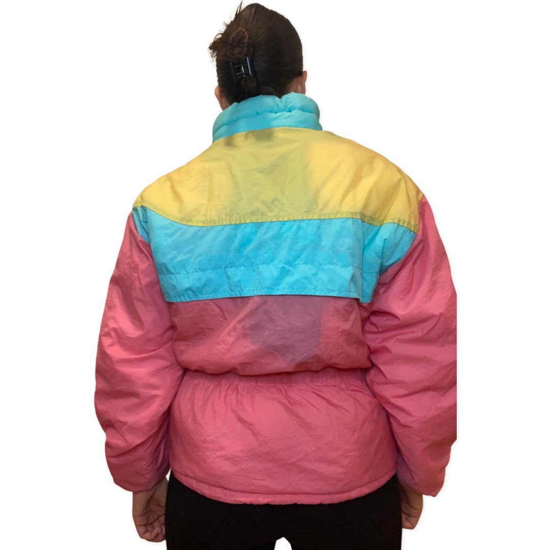 80's Ski Jacket, Retro Winter Jacket, Pink Winter Coat, Warm Jacket, Retro Ski, Medium, 1980s Ski Jacket, Snowboard Jacket