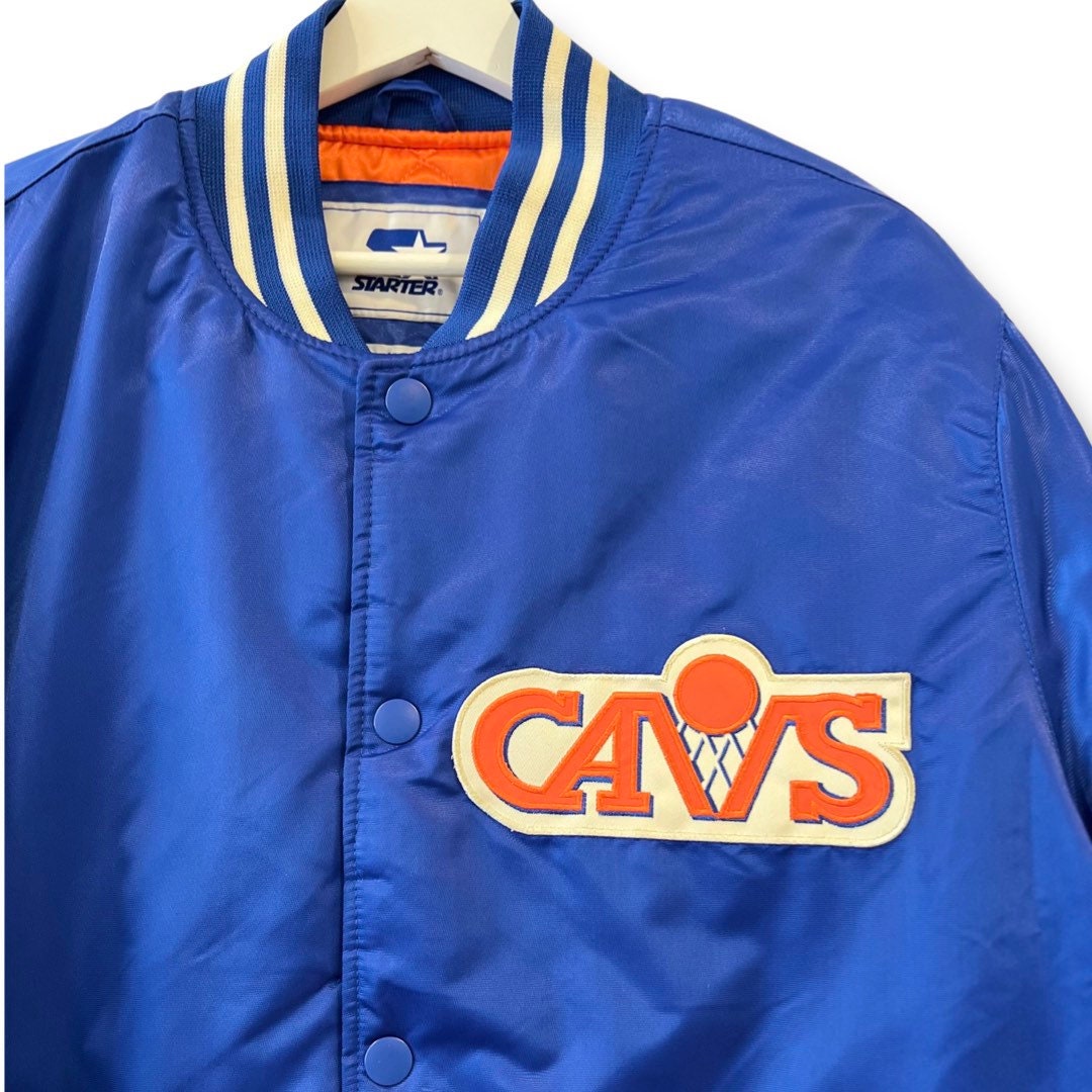 VCAVALIERS STARTER Varsity Jacket, Vintage Satin Bomber Jacket, Vintage 80s Starter Jacket, Size Large, Embroidered Logo, Streetwear, NBA