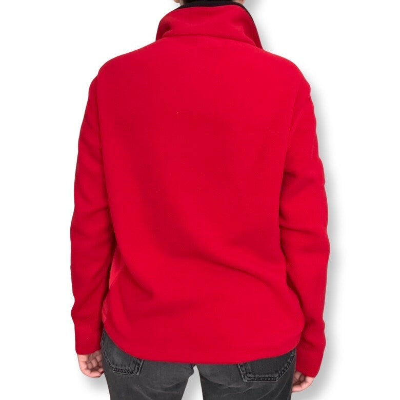 Ralph Lauren Fleece Sweater, 80's Ski Vintage Zip Up Fleece Jacket, Red, Size Medium, Polartec, Ralph Lauren, Warm Sweater, Streetwear