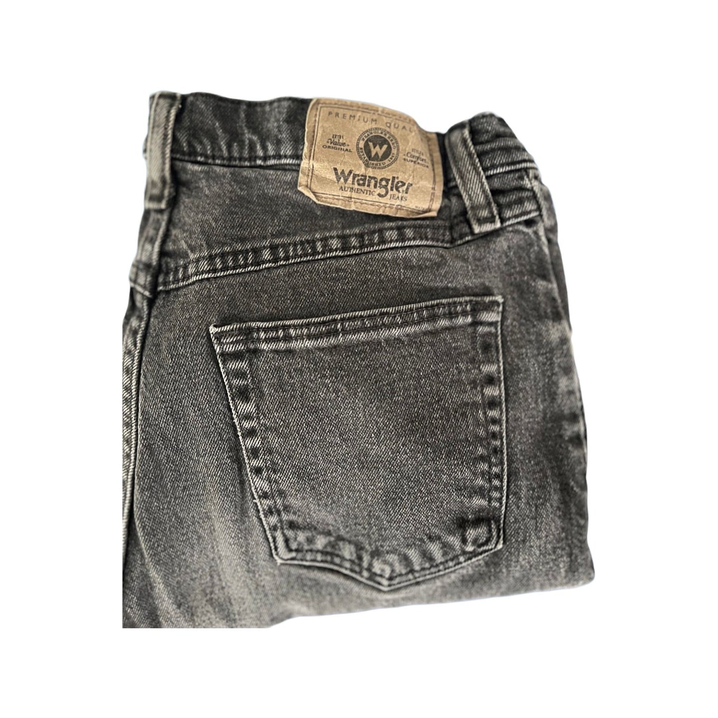 Wrangler Jeans Size 30 Black Denim, Baggy Jeans, Wrangler, Vintage Jeans, size 26