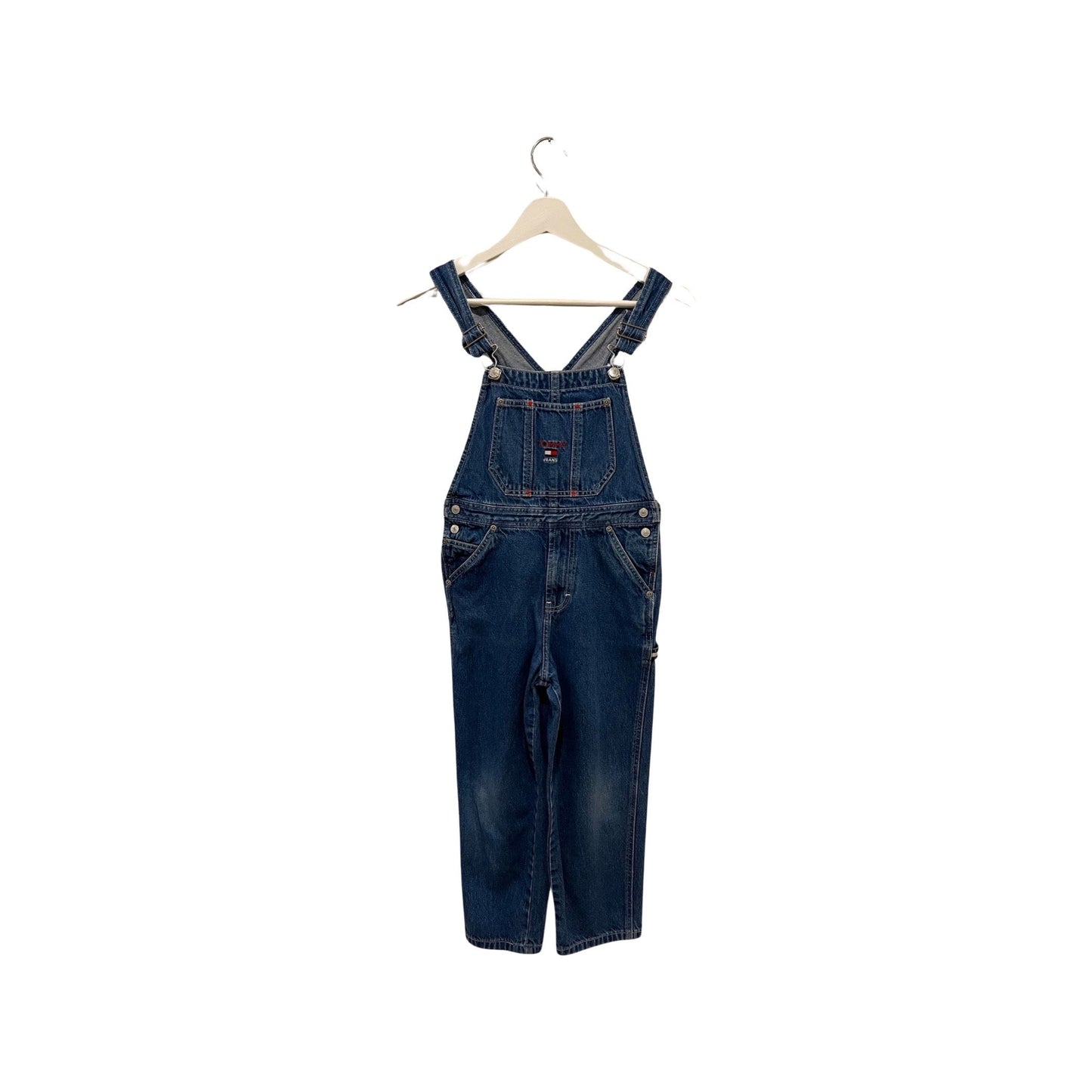 Vintage 2000's Youth Tommy Hilfiger Denim Overalls - Excellent Condition, Streetwear Vibes