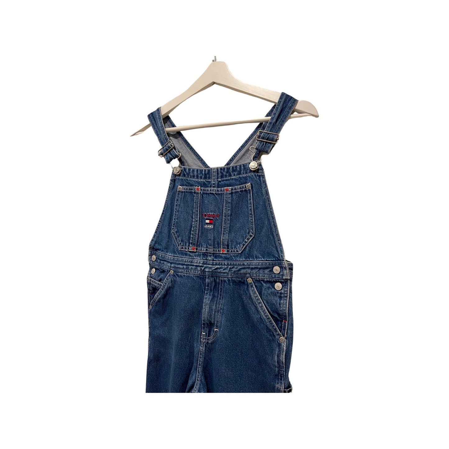 Vintage 2000's Youth Tommy Hilfiger Denim Overalls - Excellent Condition, Streetwear Vibes