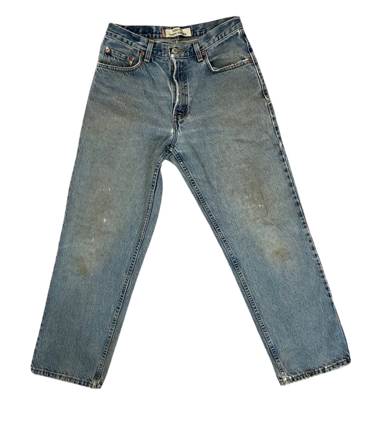 Levi 535 - Rare Levi's 1980s Euro Fit Made in Canada Vintage Jeans - Worn & Weathered, Size 30W 30L (Fits like 28), Collector's Delight
