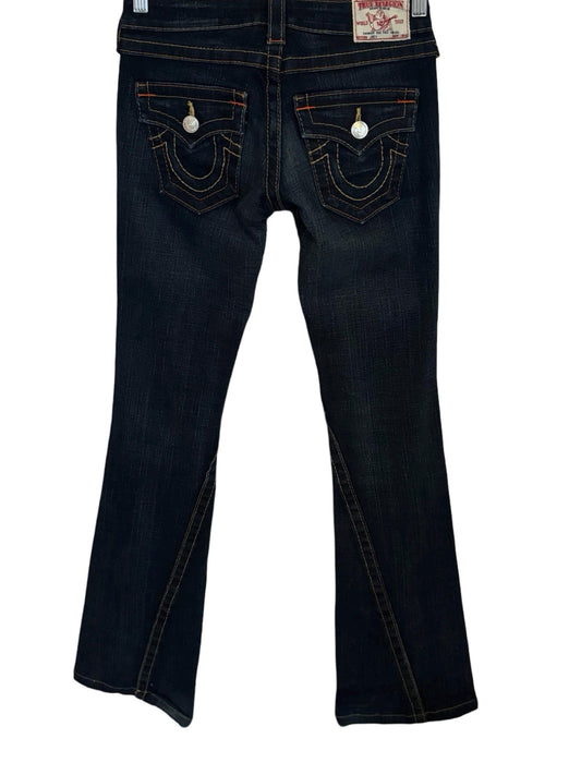 Vintage Y2K True Religion "Joey" Bell Bottom Jeans Size 24 | XXS Low Rise Jeans | Major 2000s Energy