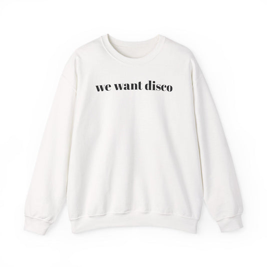 Disco Themed Unisex Sweatshirt  Perfect for Parties, Music Lovers, and Casual Outings, Gift for Birthdays, Holidays, or Concerts
