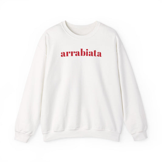 Spicy Arrabbiata Sweatshirt - Unisex Crewneck with Chili Peppers, Cozy Gift for Foodies, Casual Wear, Fall & Winter Fashion, Culinary Humor