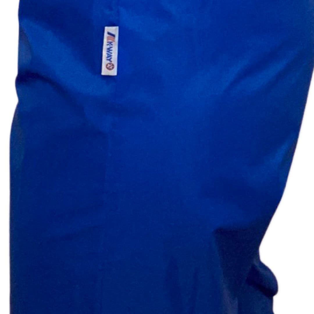 KWAY Pants, 80's Ski, Snow Pants, Royal Blue, size Medium, Waterproof, Rain Pants, Retro Ski, 80s party, Baggy Slush Pants