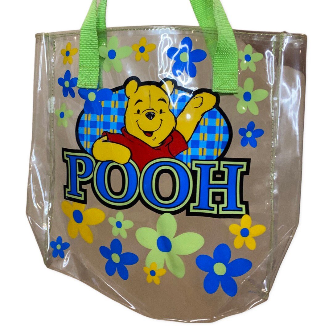 Winnie the Pooh Purse, Transparent Plastic Shoulder Bag, 2000s Purse, Y2K accessories, Disney, Tote Bag