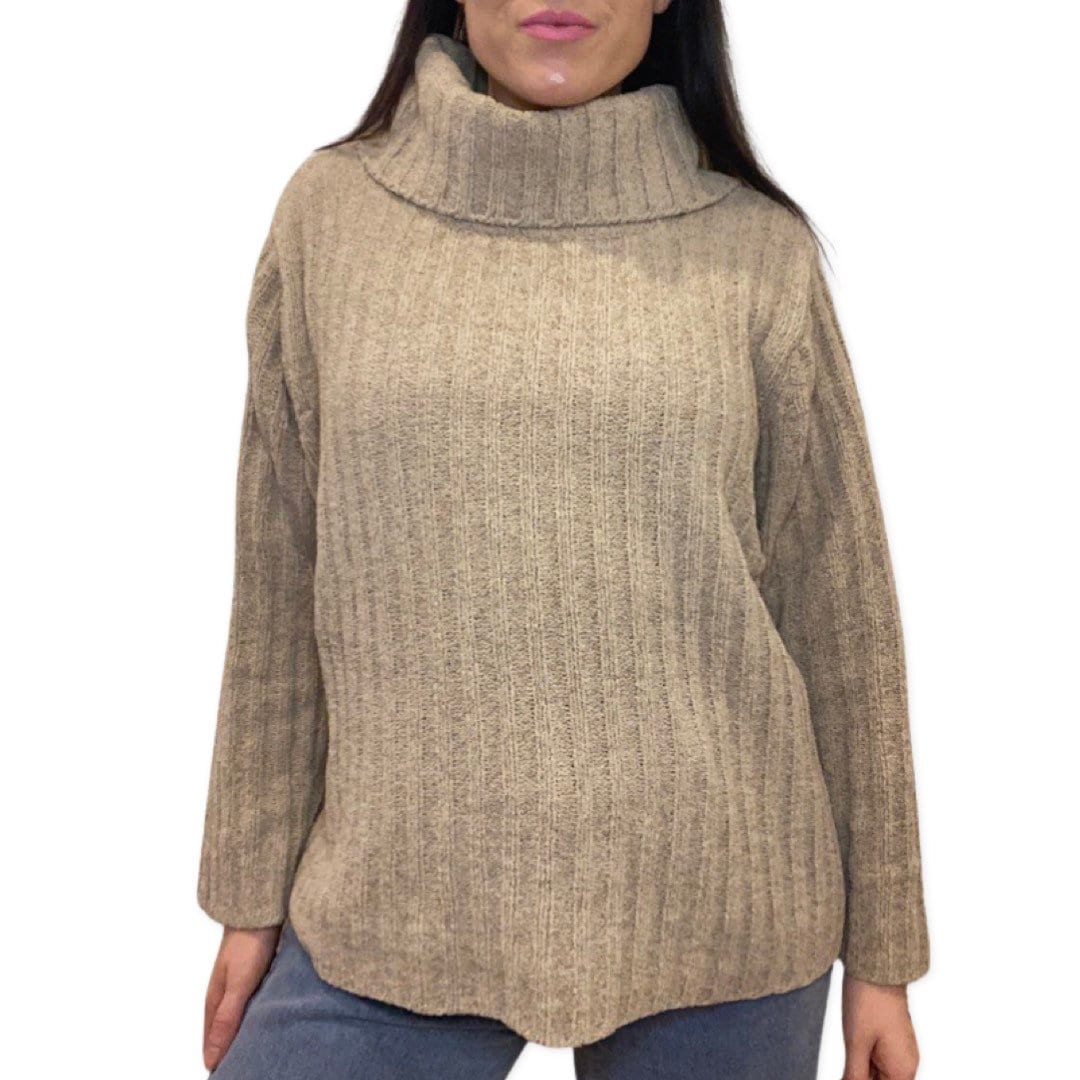 Chenille Sweater, 80's Ski, Beige Turtleneck Oversized Knit Sweater, Warm Sweater, Vintage Ski Top, Retro 80s Ski, Nude Sweater, Pullover