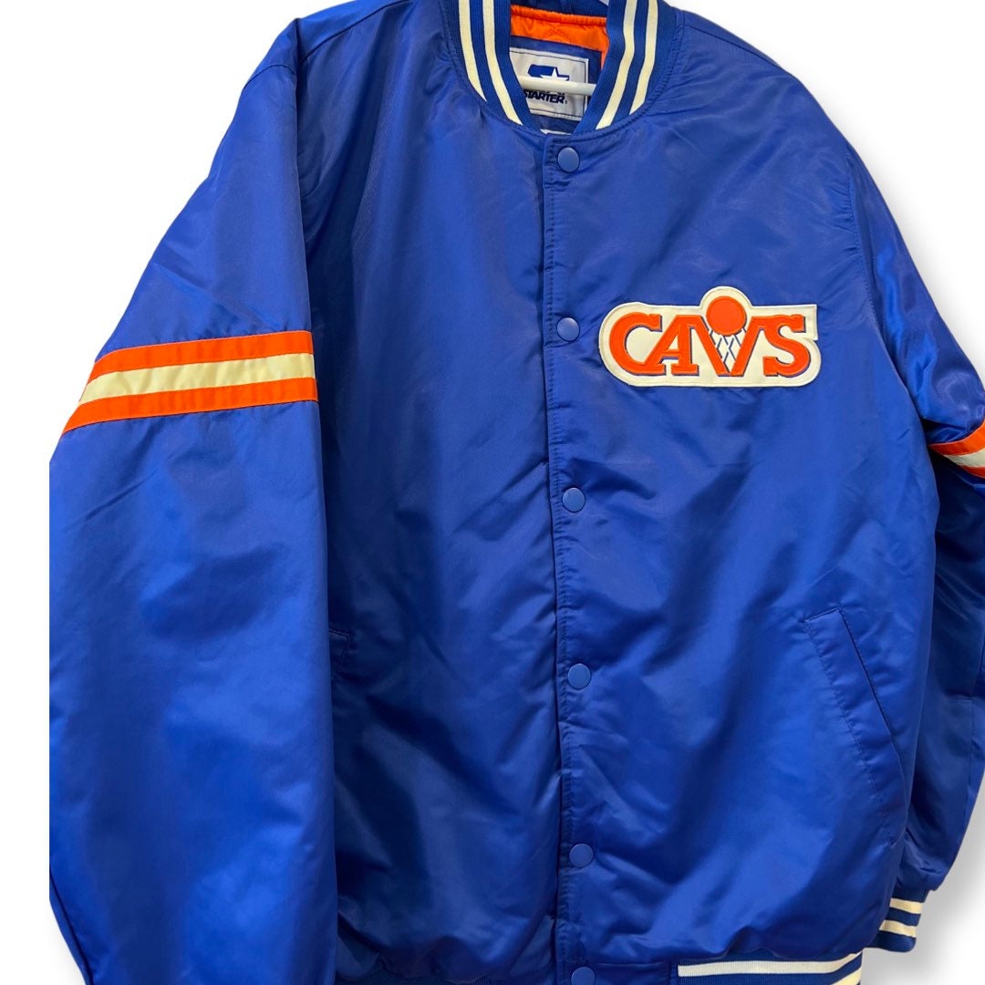 VCAVALIERS STARTER Varsity Jacket, Vintage Satin Bomber Jacket, Vintage 80s Starter Jacket, Size Large, Embroidered Logo, Streetwear, NBA