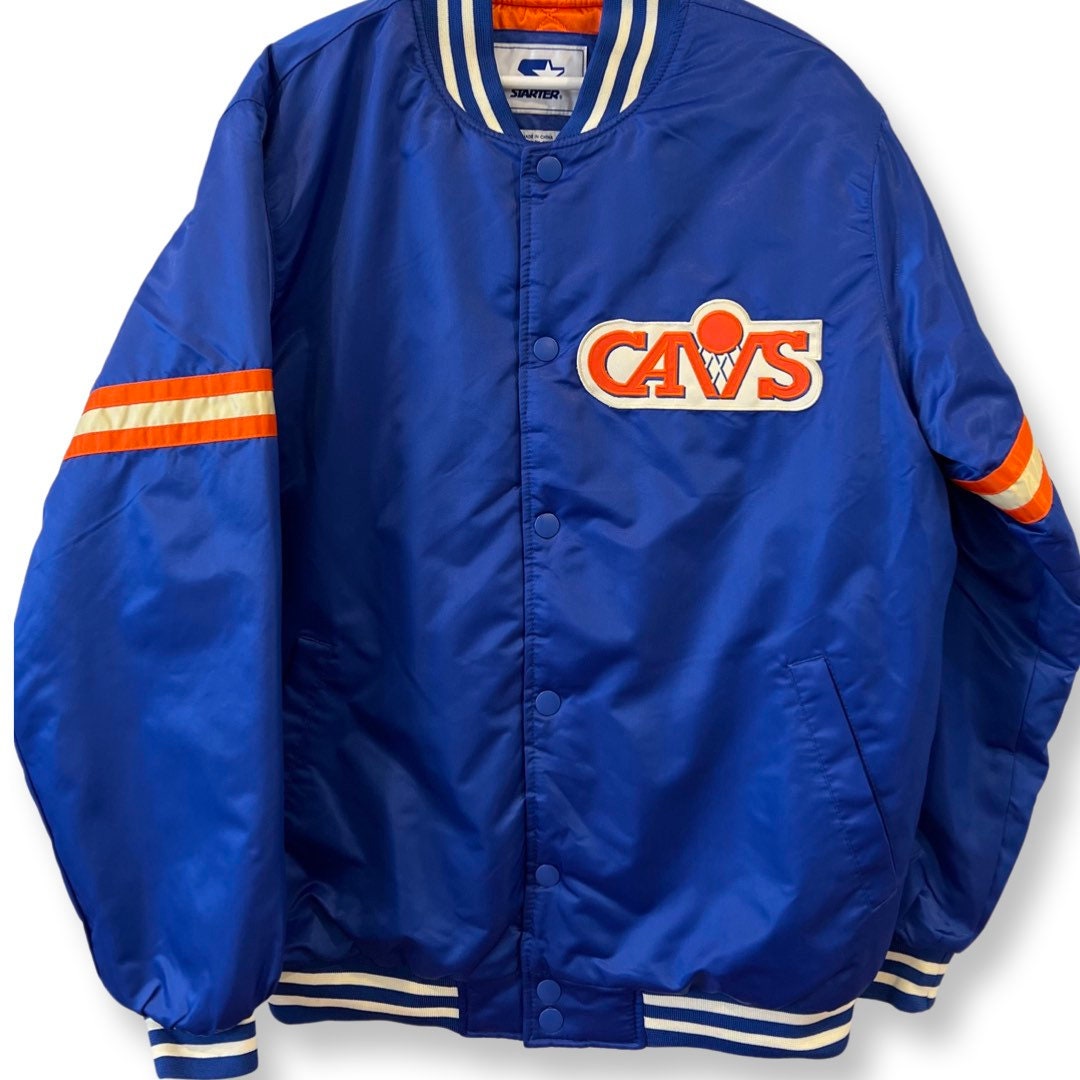 VCAVALIERS STARTER Varsity Jacket, Vintage Satin Bomber Jacket, Vintage 80s Starter Jacket, Size Large, Embroidered Logo, Streetwear, NBA