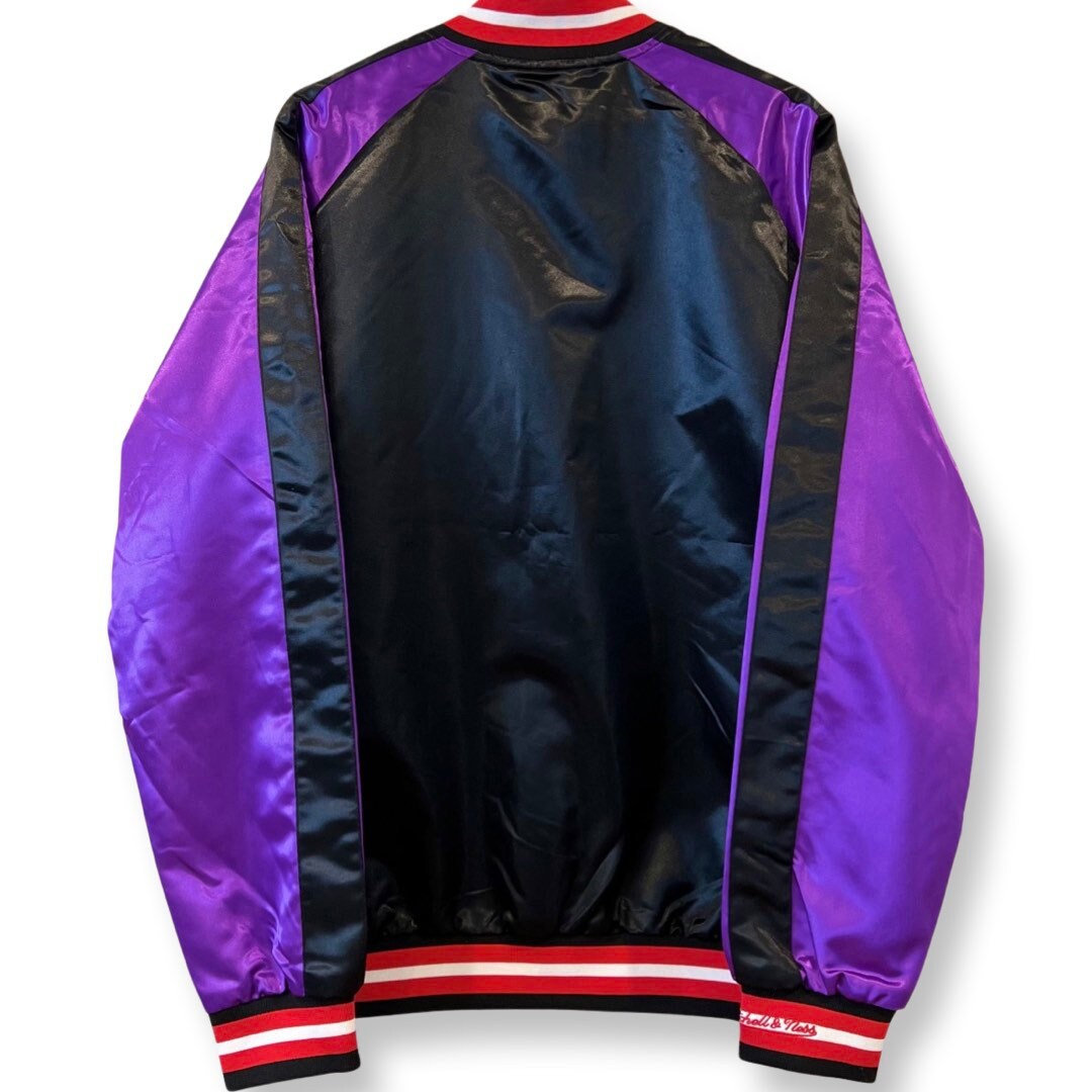 RAPTORS Varsity Jacket, Satin Bomber Jacket, Y2K Jacket, Size XLarge, Mitchell & Ness, Hardwood Classics, Streetwear, NBA, Toronto