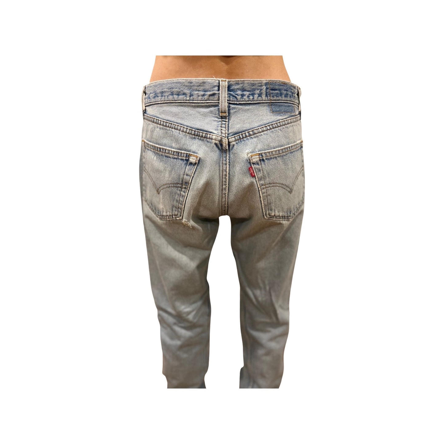 Vintage 80's Levis Jeans, Lightwash Ripped Denim, Size 30