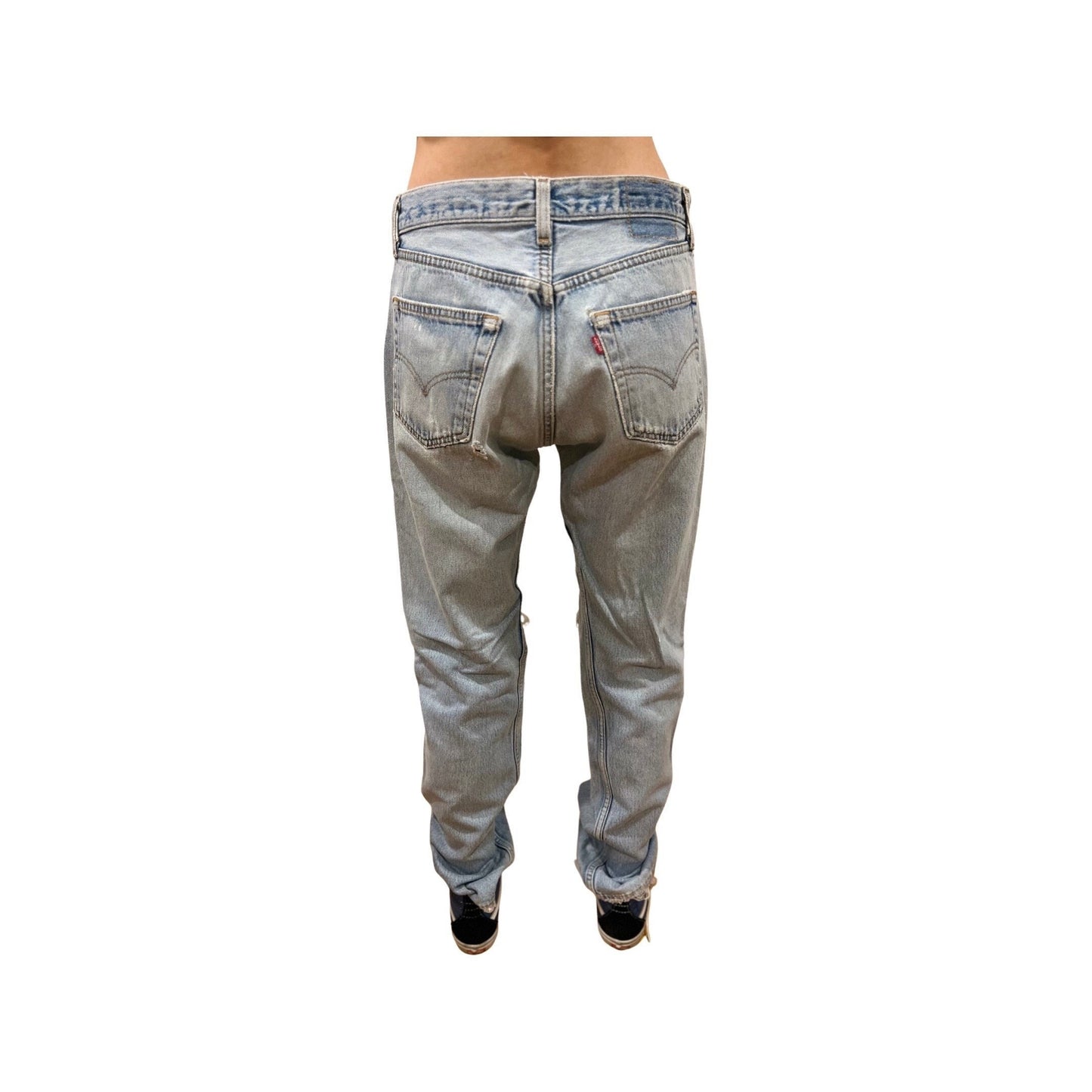 Vintage 80's Levis Jeans, Lightwash Ripped Denim, Size 30