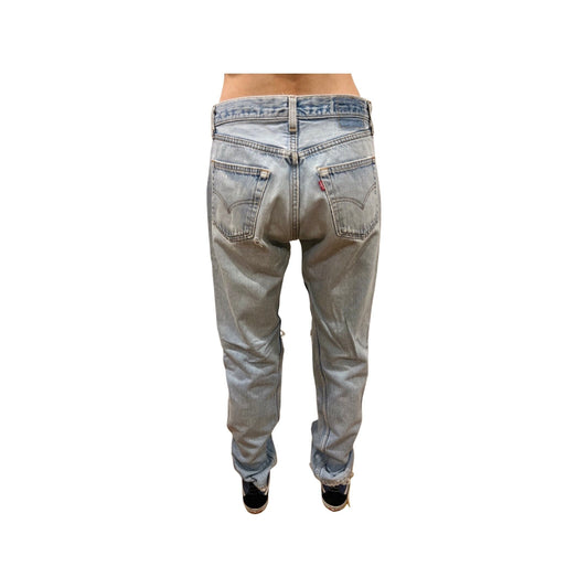 Vintage 80's Levis Jeans, Lightwash Ripped Denim, Size 30