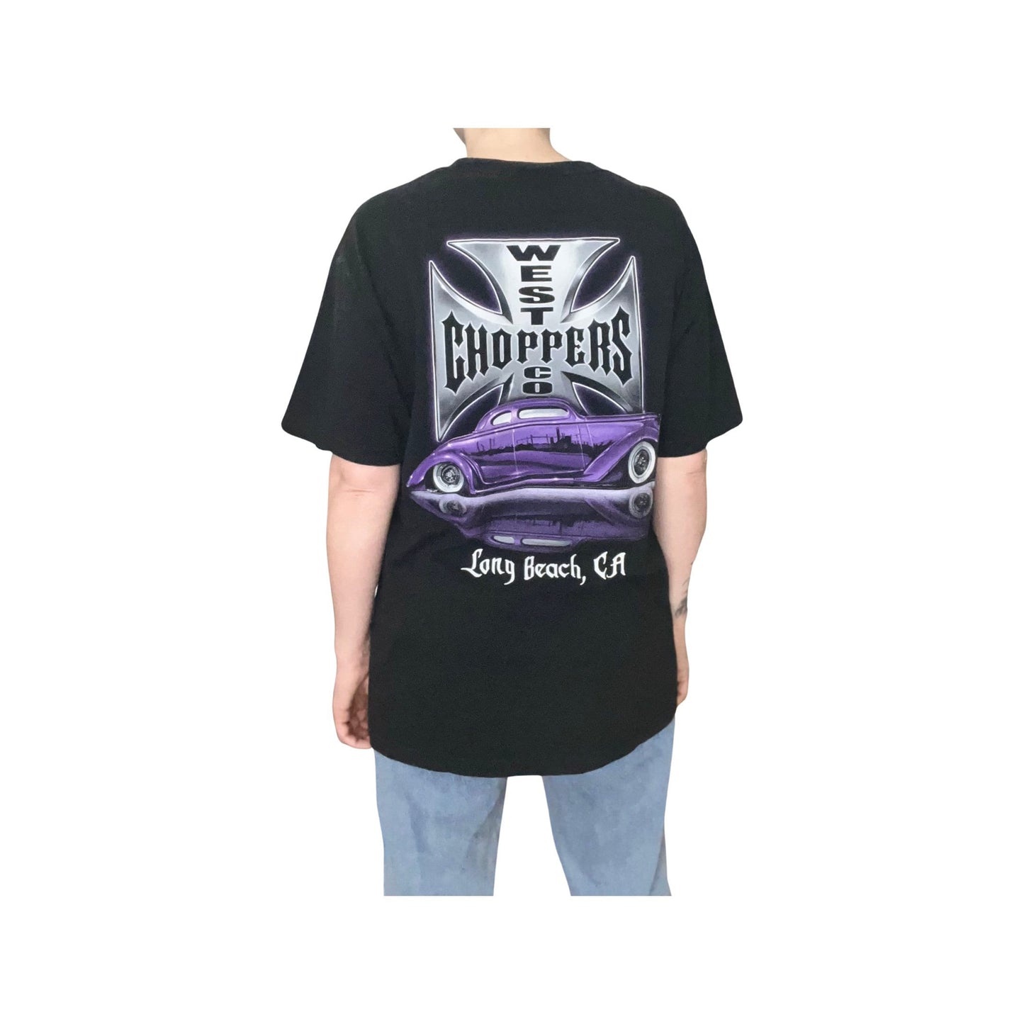 West Coast Choppers T-Shirt, Vintage Single Stitch XL Long Beach CA