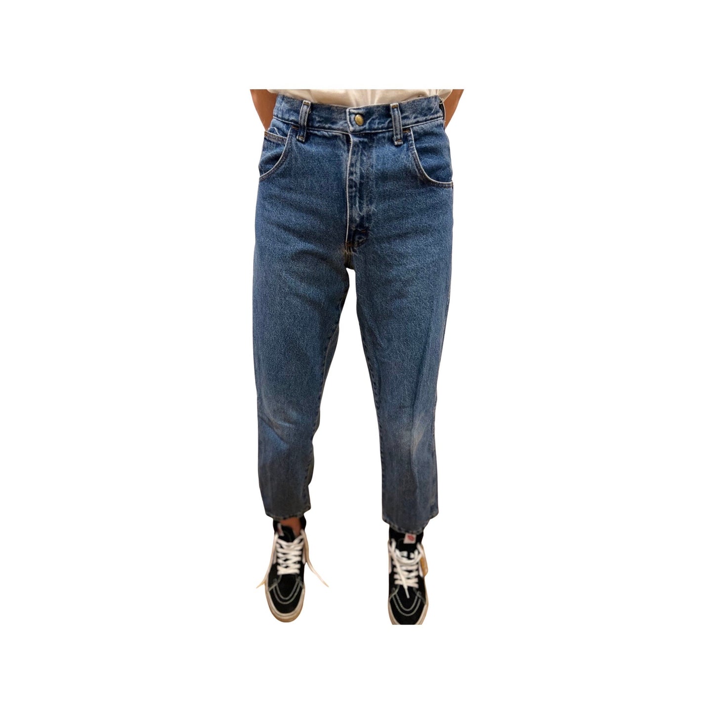 Vintage 90's Jeans, Size 26 , Blue Denim, Small, Vintage Denim, Mom Jeans, Straight Leg, Relaxed Fit