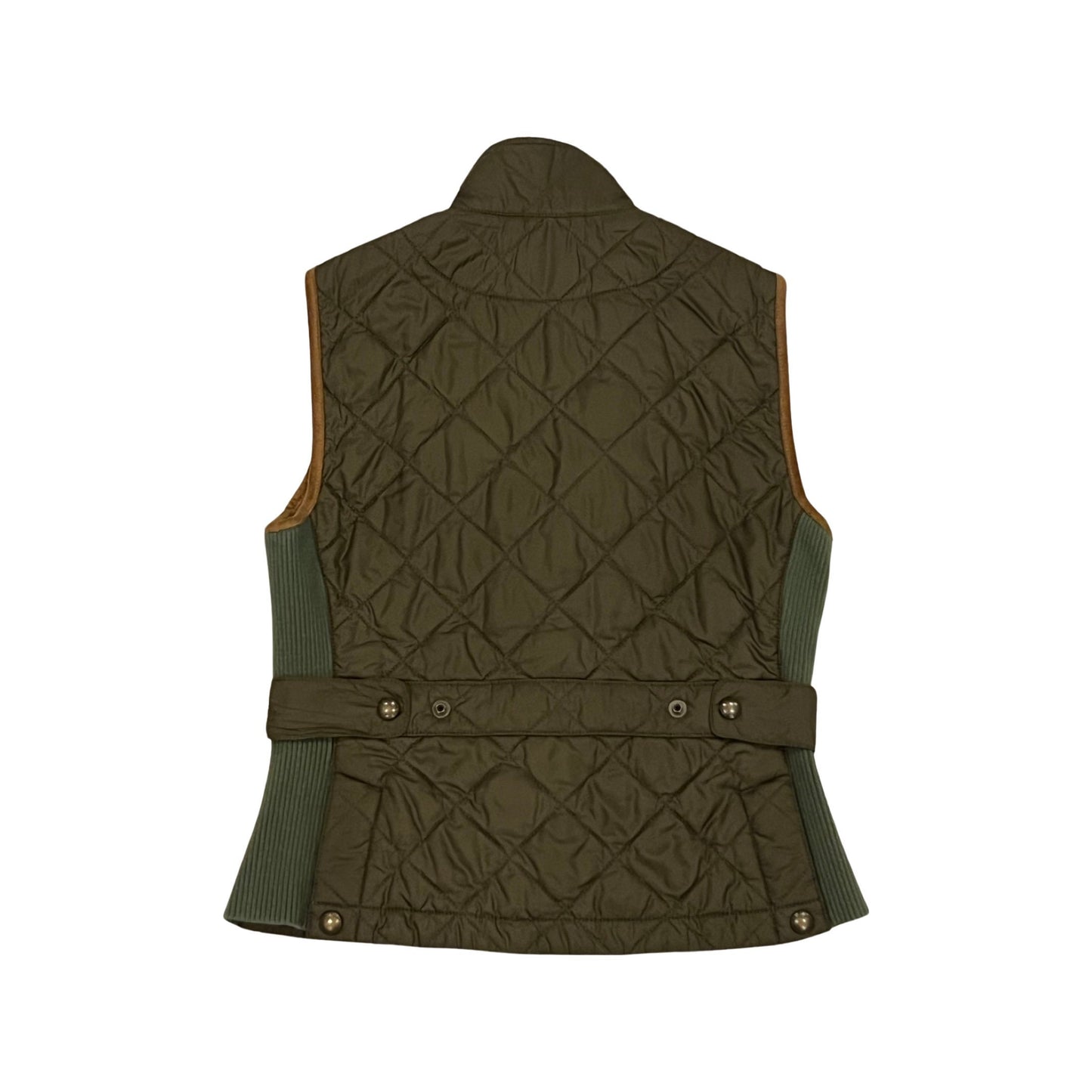 Ralph Lauren Vest, Small Down Fill Vest, Military Green, Preppy Style, Y2k Vest, Vintage Outerwear