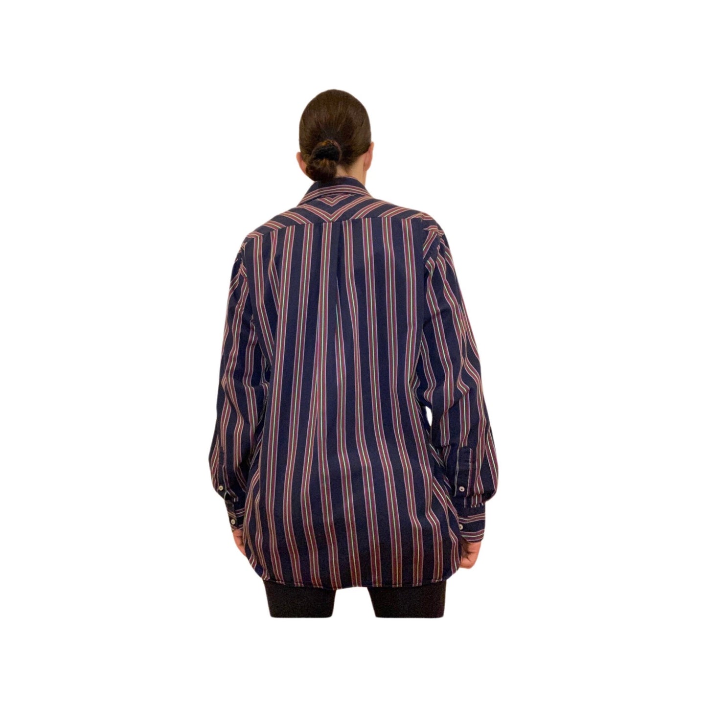 Tommy Hilfiger Vintage button up shirt, stripped, size small, dress shirt, long sleeve button down shirt, 80s pin stripped blouse