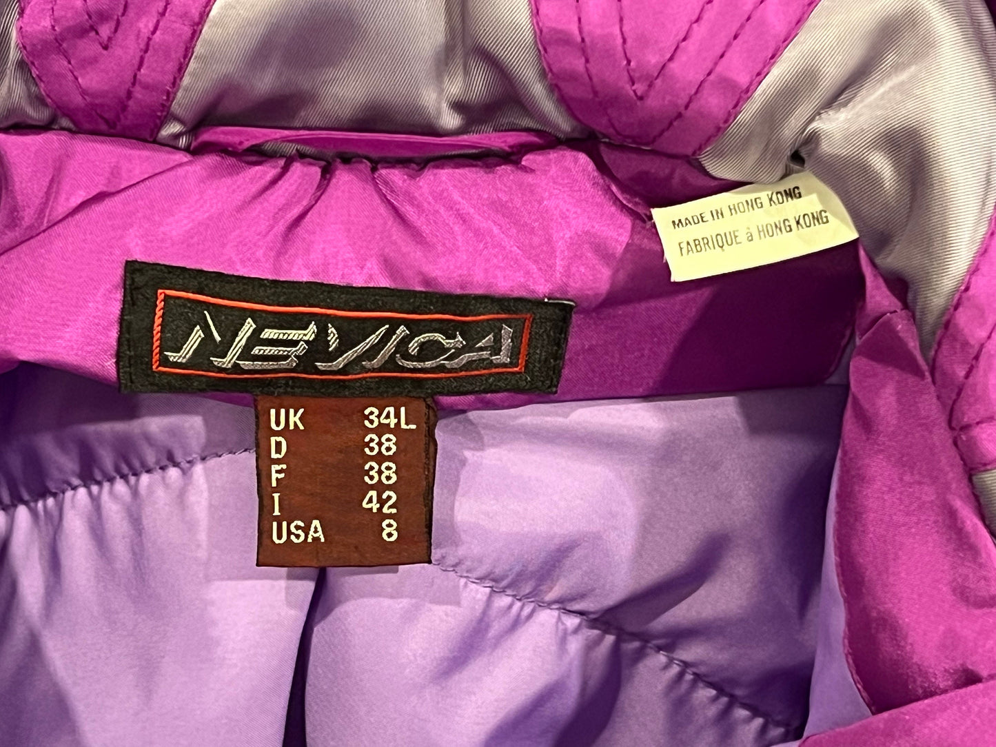 Vintage 80s One-Piece Ski Suit - Size Medium - Purple Snowsuit - Unisex Snowboard & Winter Jacket, Nevica - Size 8 - Made in Hong Kong