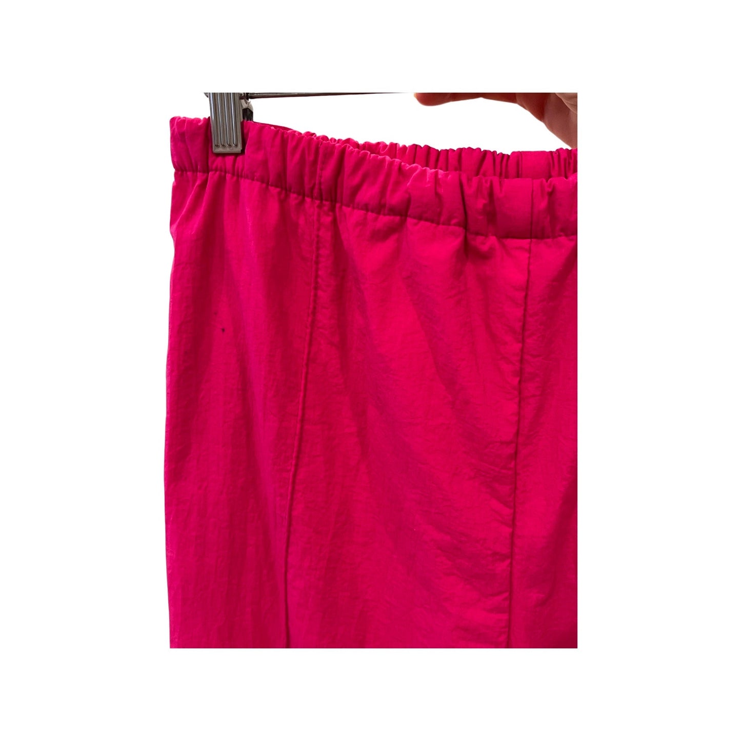 Vintage 1980s Bright Pink Snowpants - Low Rise Zipper Sides, Size Medium Men/Large Women, Retro Ski/Snowboard Wear